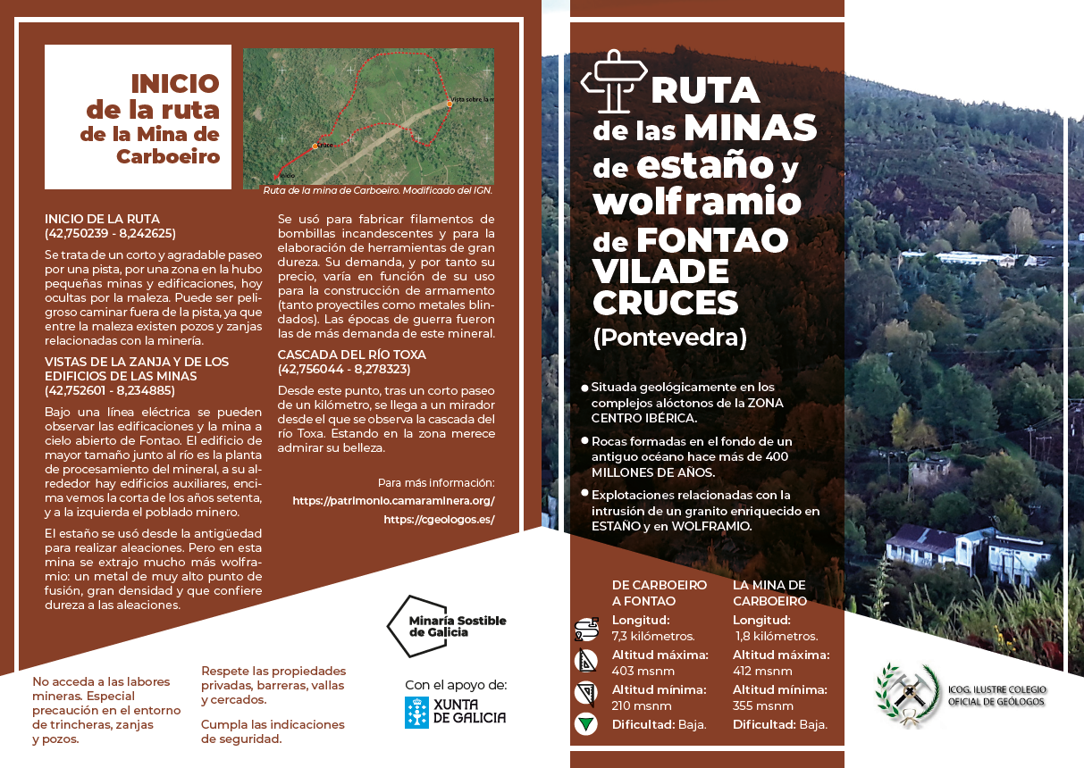 
Ruta de las minas de esta&ntilde;o y wolframio de Fontao
